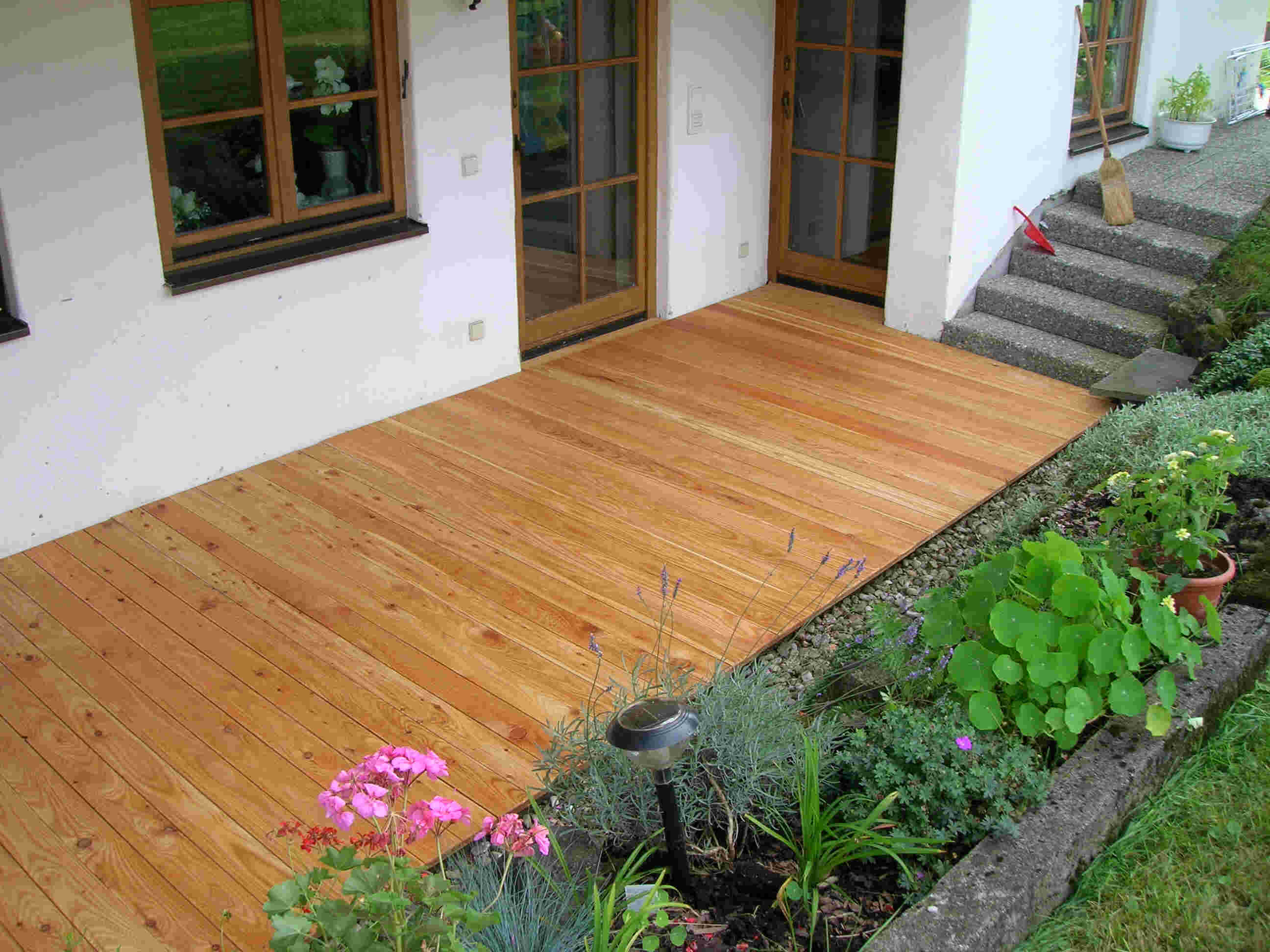 Terrasse Allg�u geriffelt ge�lt